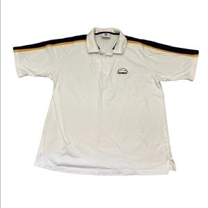 Chargers white polo shirt with logo, XL